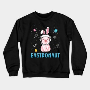 Eastronaut Pig Astronaut Easter Day Crewneck Sweatshirt